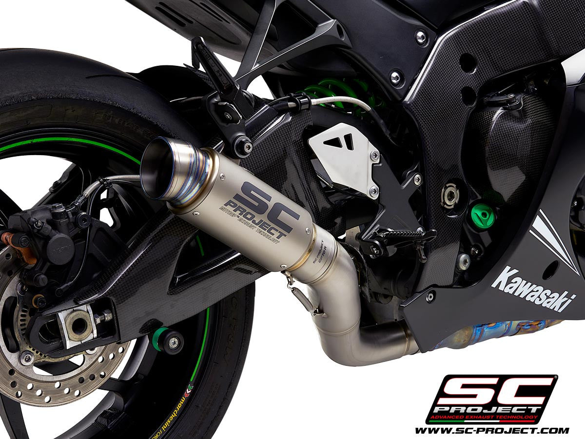 SC-project slip-on gp70-r + tubo di sostituzione Cat Kawasaki ZX-10 R/RR (16-20) K22A-Det70