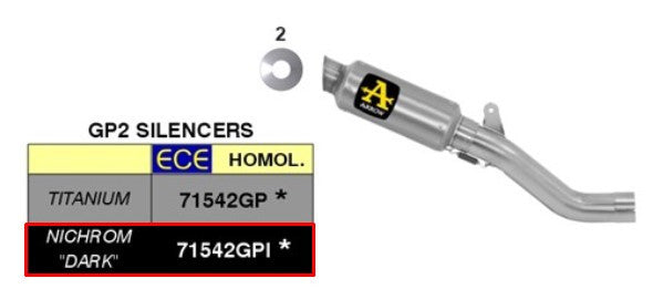 KIT FARCHI SLIT-ON DARK GP2 Acciaio inossidabile ApriA RSV4/RR/RF (17-18) 71542GPI