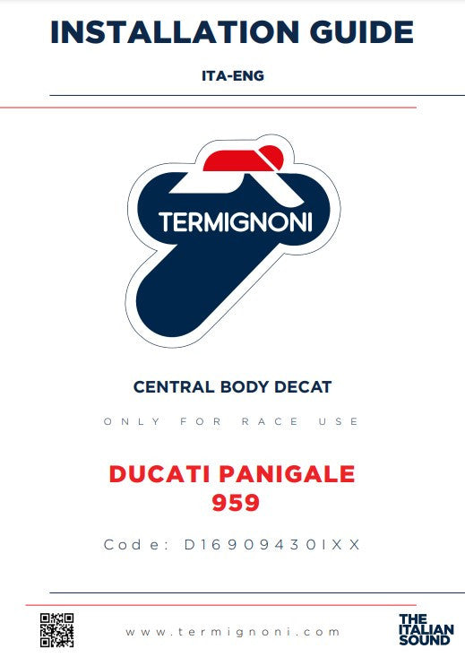 Ternignoni Kat Sostituzione Tubo Ducati Panigale 959 (16-19) D16909430IXX