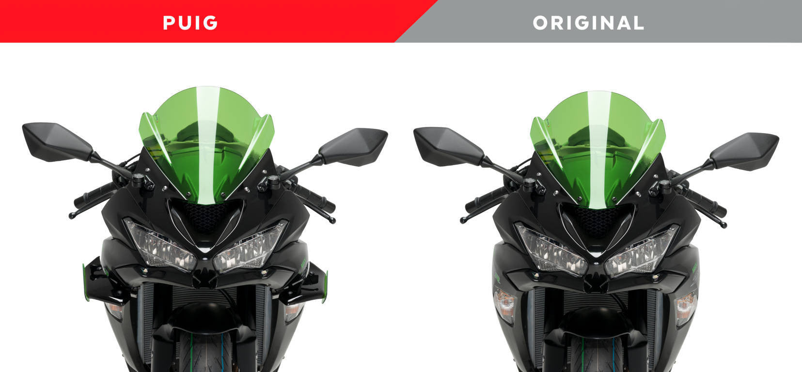Spoiler Winglets Puig Downforce Kawasaki ZX-6R 636 (18-23) 3176 