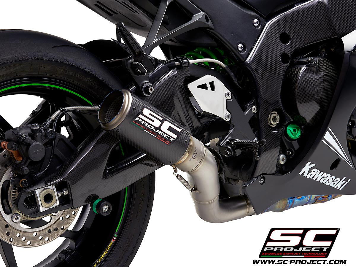 SC-project slip-on CR-T + Kawsap Pipe Kawasaki ZX-10 R/RR (16-20) K22A-DET36