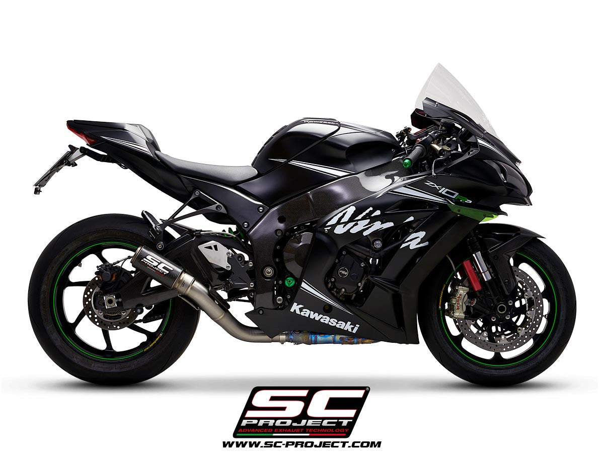 SC-project slip-on CR-T + Kawsap Pipe Kawasaki ZX-10 R/RR (16-20) K22A-DET36