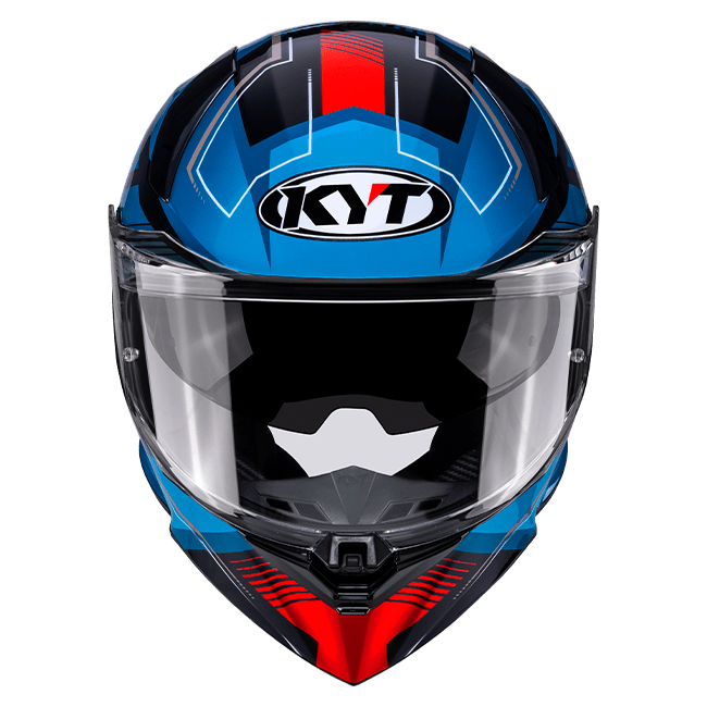 KYT R2R Casco Parsec Nero / Blu / Rosso Y6R20024 