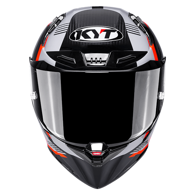 KYT R1R Casco Racing Carbon Zone Arancio Y6R10008 