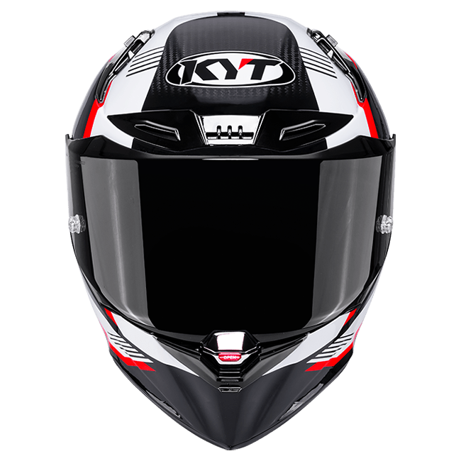 KYT R1R Casco Racing Carbon Zone Rosso Y6R10007 