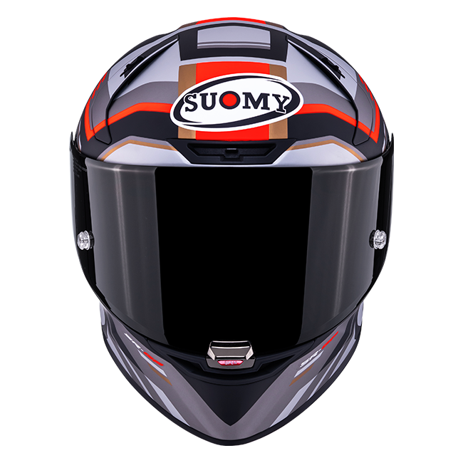 Casco Suomy SR-GP Evo Infrared Opaco Grigio/Rosso/Nero K6S20025 