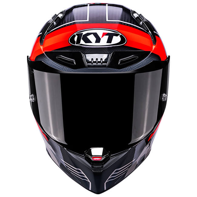 KYT R1R Casco Racing Carbon Accelerator Rosso Y6R10003 