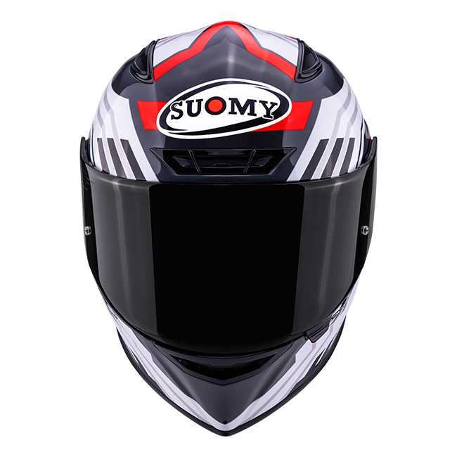 Casco Suomy Track-1 Framework Bianco/Rosso K6T10022 