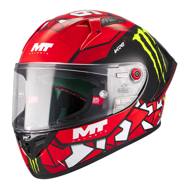 MT-Helmets KRE+ S Casco Replica di Angel Piqueras 2025 A5 Glow Completo 