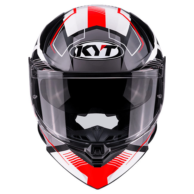 Casco KYT R2R Parsec Bianco/Rosso Y6R20022 