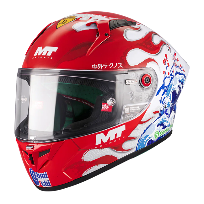 MT-Helmets KRE+ S Casco Replica di Ryusei Yamanaka 2025 A5 Glow Completo 