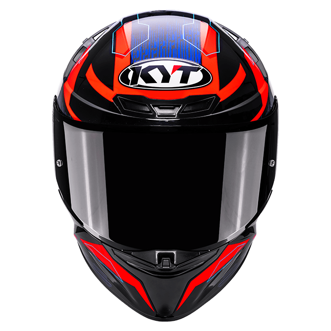 KYT TT-Revo Casco Speeding Nero / Rosso / Blu Y6TR0053 