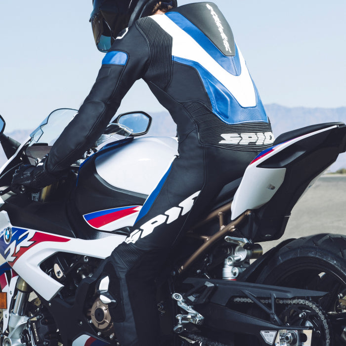 Spidi Laser Pro tuta intera Tuta in pelle – Tuta da gara perforata | Uomo | Nero/Blu | Y154022 