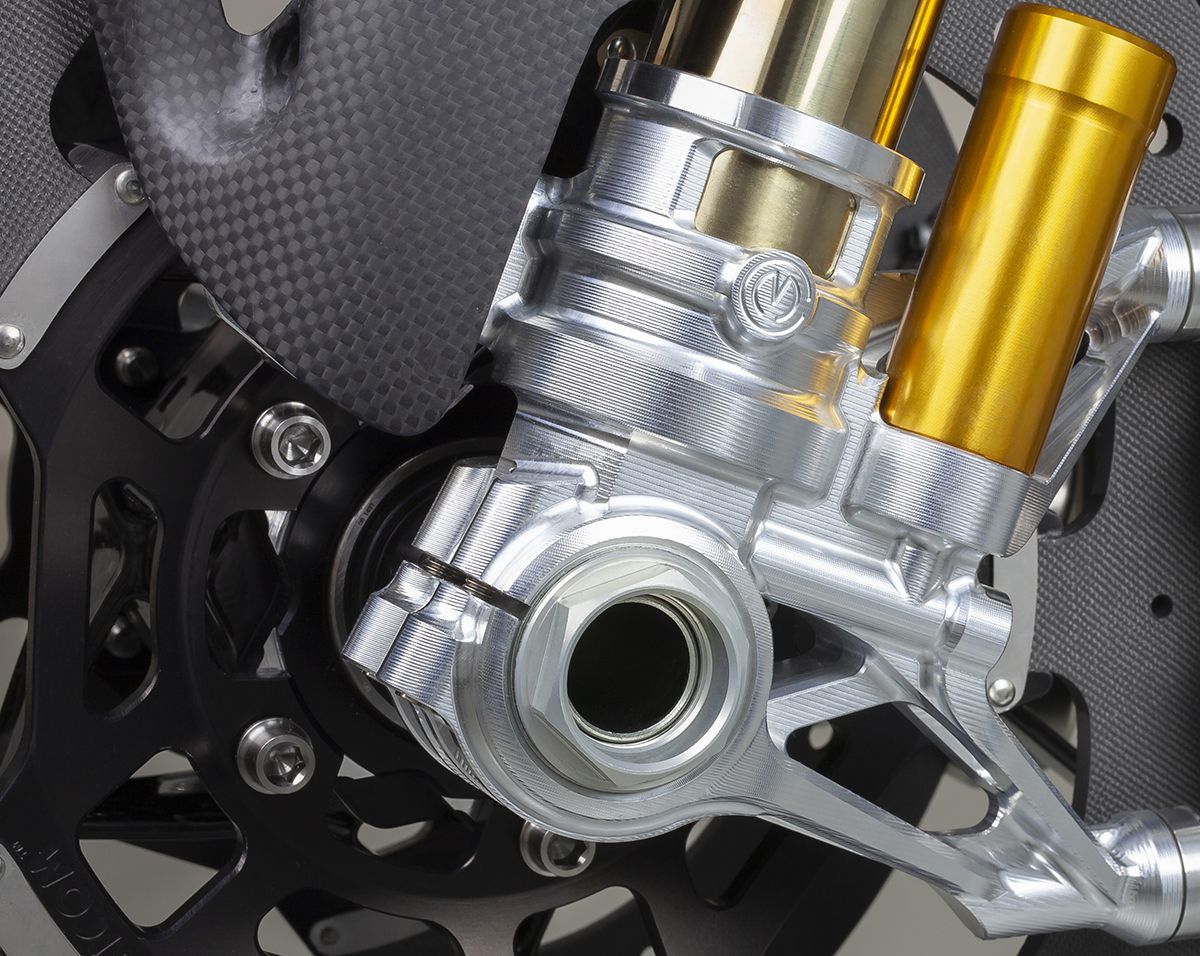 Set di forkfoot CNC Set 100mm "GP Style" MotoCorse Ducati Panigale V4/S/R (18–24)