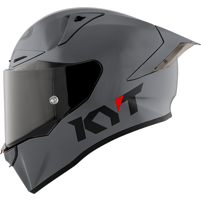 Casco da corsa KYT R1R Plain grigio Y6R100W1 