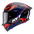 KYT TT-Revo Casco Speeding Nero / Rosso / Blu Y6TR0053 