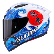Casco Suomy Track-1 Waves Bianco K6T10025 