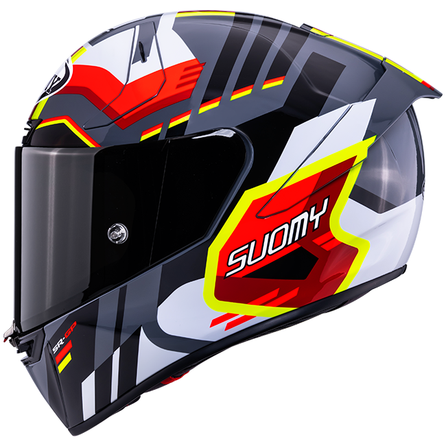 Casco Suomy SR-GP Evo Infrared Bianco/Nero/Rosso K6S20024 