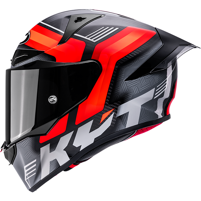 KYT R1R Casco Racing Carbon Accelerator Rosso Y6R10003 