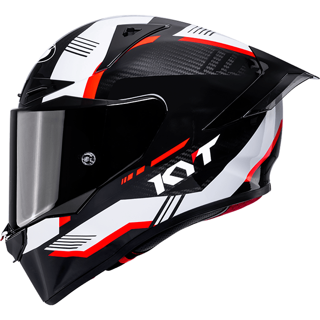 KYT R1R Casco Racing Carbon Zone Rosso Y6R10007 