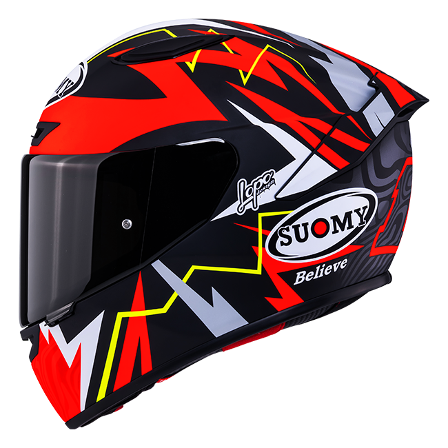 Suomy Track-1 Casco Matt Rosso Replica di Sam Lowes 2025 K6T10020 