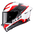 KYT TT-Revo Casco Speeding Bianco / Rosso Y6TR0051 
