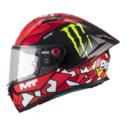 MT-Helmets KRE+ S Casco Replica di Angel Piqueras 2025 A5 Glow Completo 