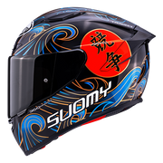 Casco Suomy Track-1 Helm Waves Nero K6T10026 
