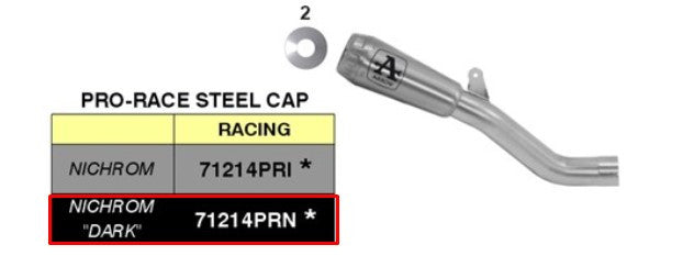 KIT FARCHI SLIT-ON ACCIAIO IN INSIORE IN INSIORE DARCH DARK AFFRIAIA RSV4/RR/RF (17-18) 71214PRN