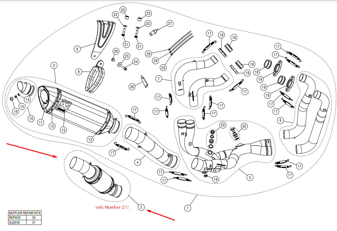 Akrapovic tubo intermedio (acciaio inox) Aprilia RSV4/RR/1100 Factory (21-26) L-A10E11/TD 