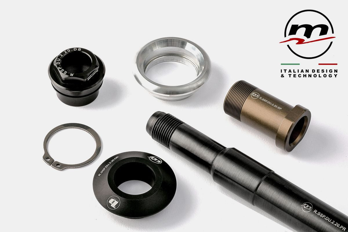 Asse della ruota anteriore Kit di cambio rapido Melotti Racing Ducati Panigale V2 955 (20-24) BA-SSP.DU.2.20.kprar