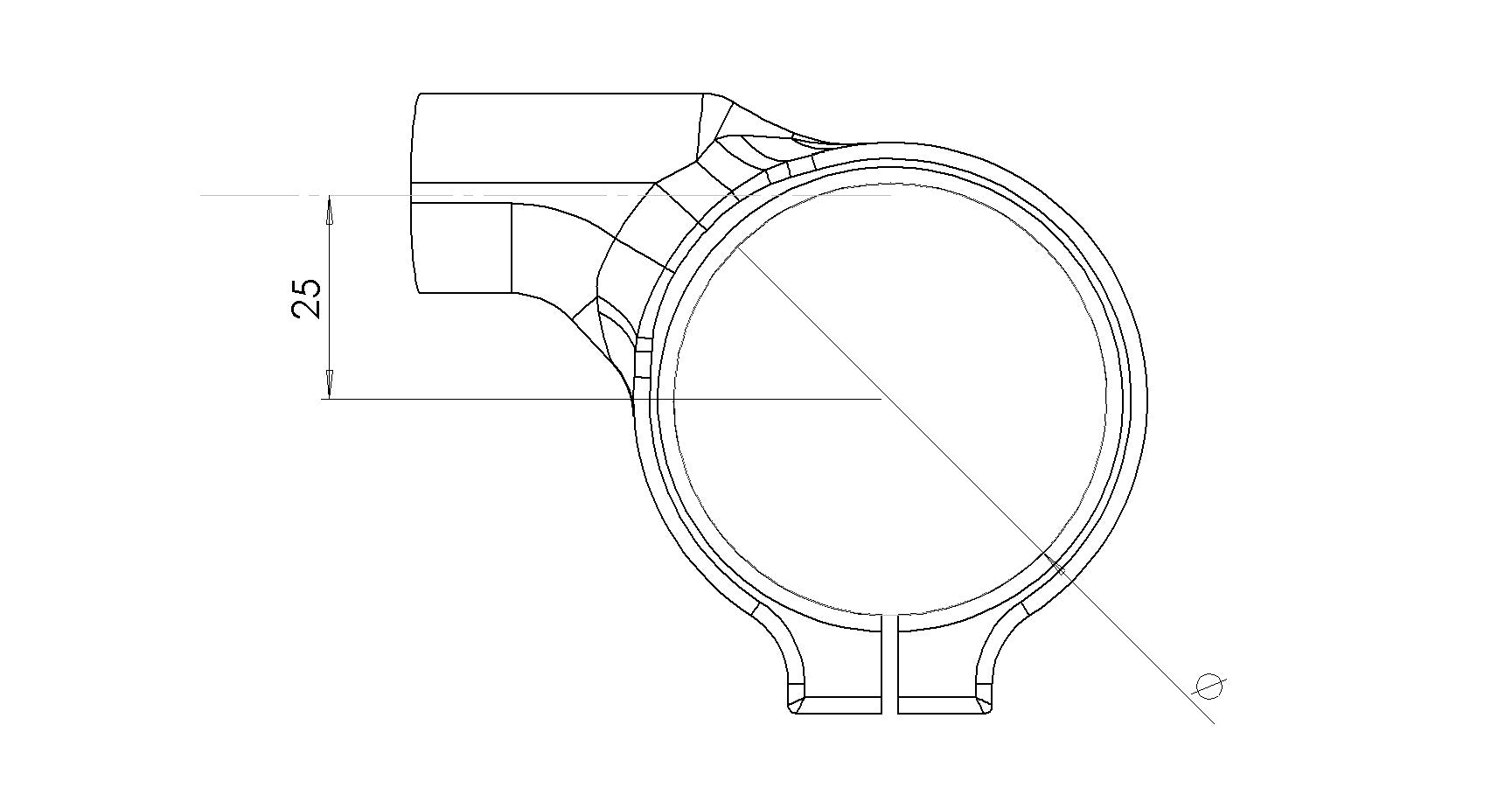 Lenker Offset 25 Spider Racing Ducati Panigale V4/S (2025) 50.25.53