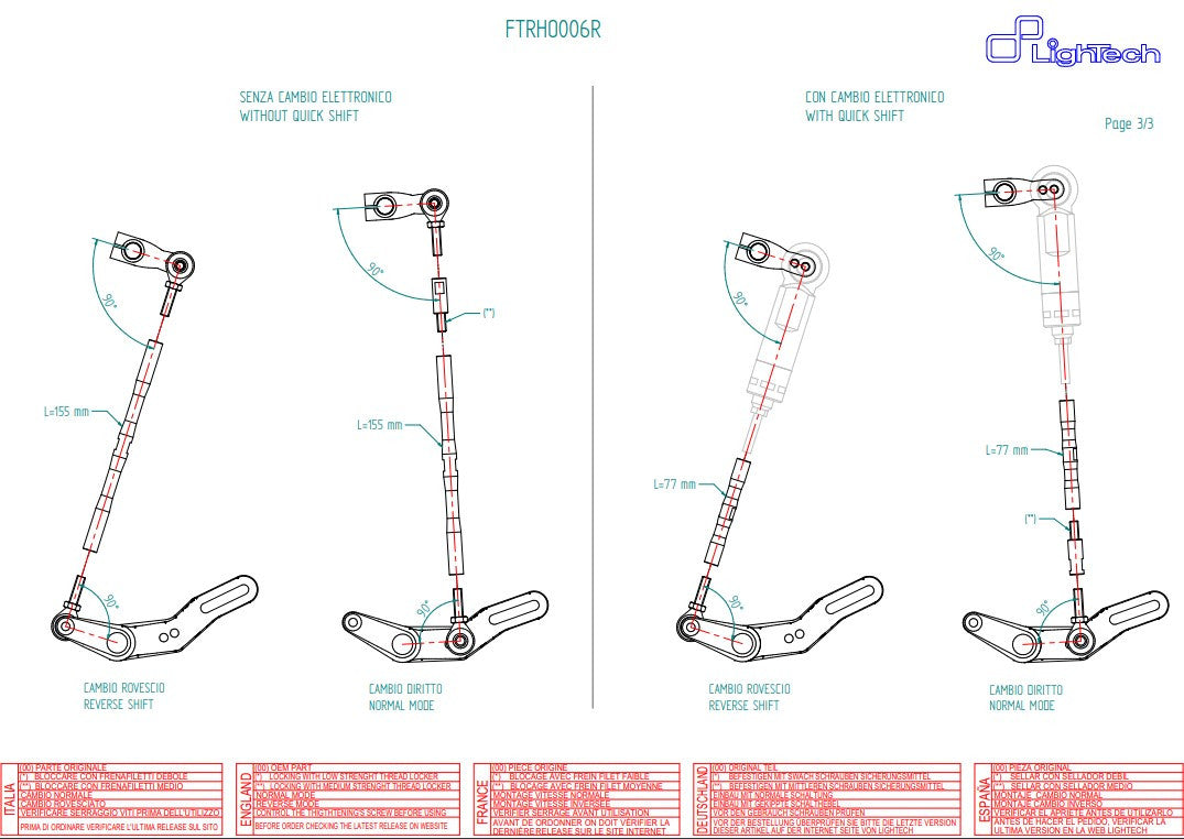 Impianto di freno R LighTech Honda CBR 1000 RR (08-19) FTRHO006R 