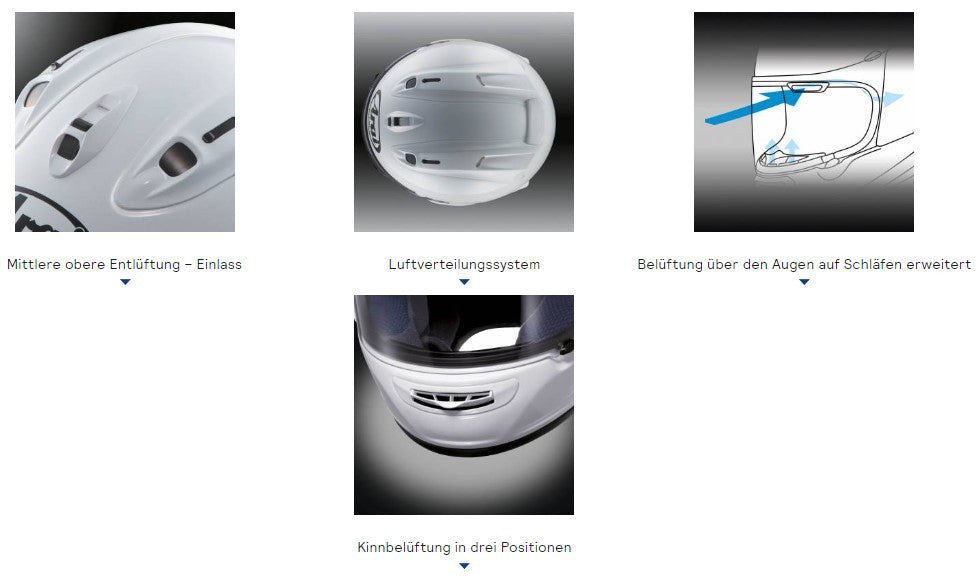 Arai RX-7V EVO Helm Diamond White